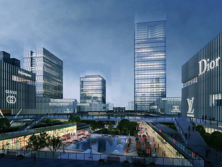 【DAO作品】城際鐵路葛店南站商貿區城市設計_新浪地產網