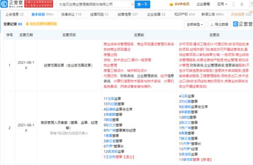 萬達商業(yè)經營范圍擴大，新增信息系統(tǒng)集成服務并調整董事